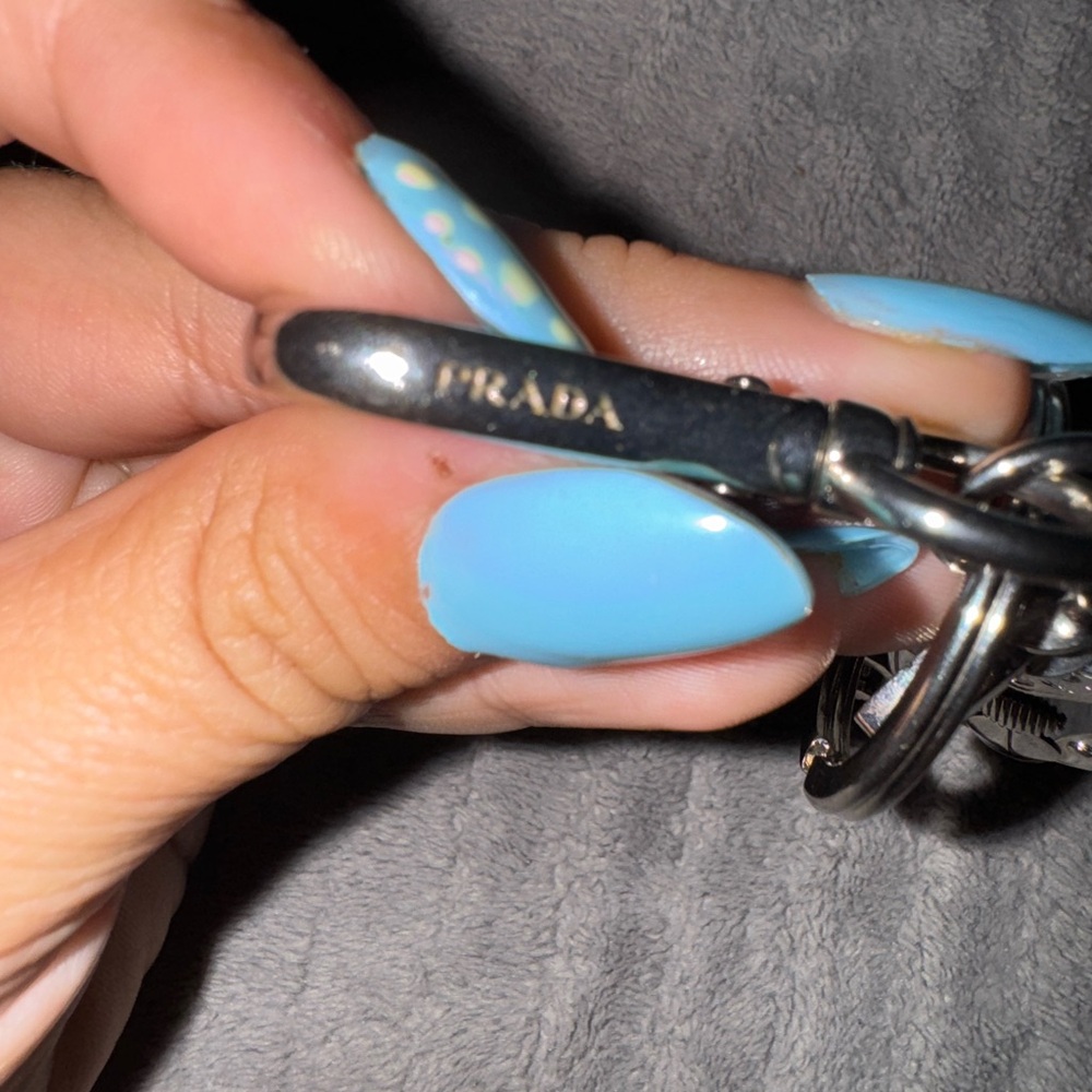 Prada Moped Bag Charm Keychain View 3